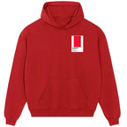 Ajax Club Colours hoodie – red men's hoodie featuring the Ajax Club Colours Players Couture logo
