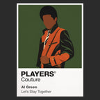 Al Green Al Green's elegant Memphis-soul stage presence Icon Frame artwork in black