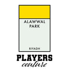 Al-Nassr t-shirt – white men's t-shirt with black Al-Nassr letters and Players Couture logo on the chest