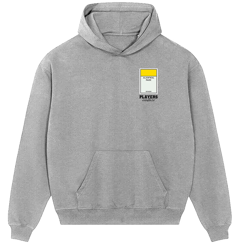 Al-Nassr Monopoly Card Players Couture Men's Hoodie - Gray / S | Al-Nassr, Football, Hoodies, Men's, Monopoly Card Collection, Volume 2