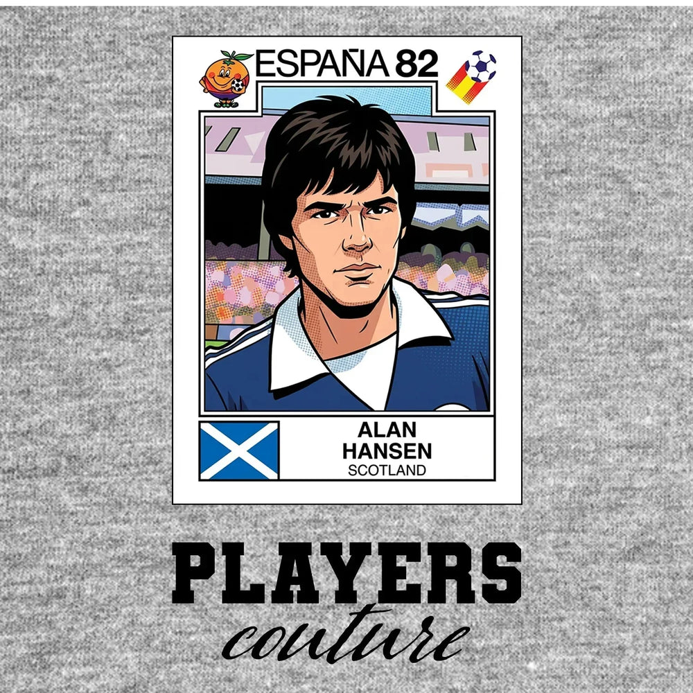 Alan Hansen World Cup Sticker Men's Hoodie – alan hansen 82 grey Players Couture design