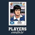 Alan Hansen World Cup Sticker Kids T-Shirt – alan hansen 82 navy Players Couture design