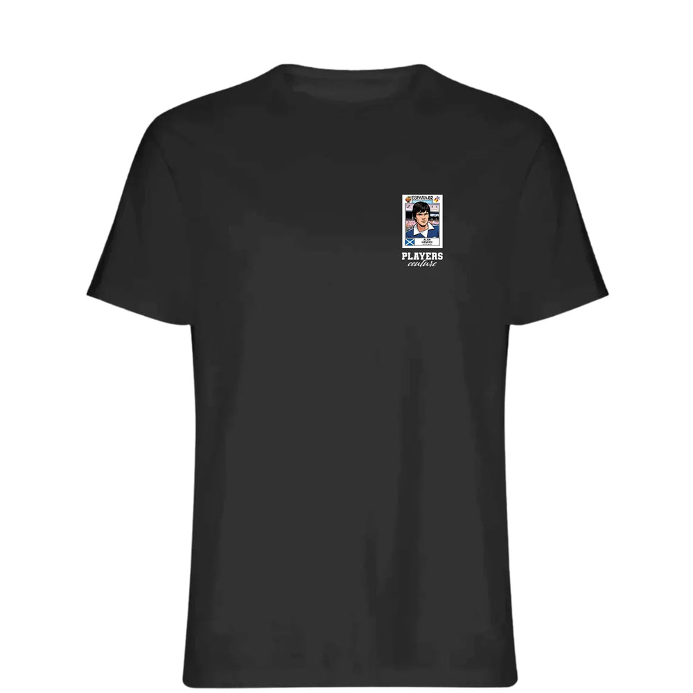 Alan Hansen World Cup t-shirt – black men's t-shirt featuring the Alan Hansen World Cup Players Couture logo