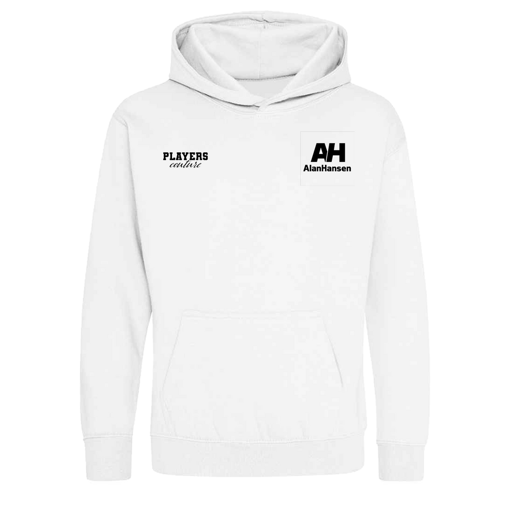 Alan Hansen Logo Players Couture Kids Hoodie White