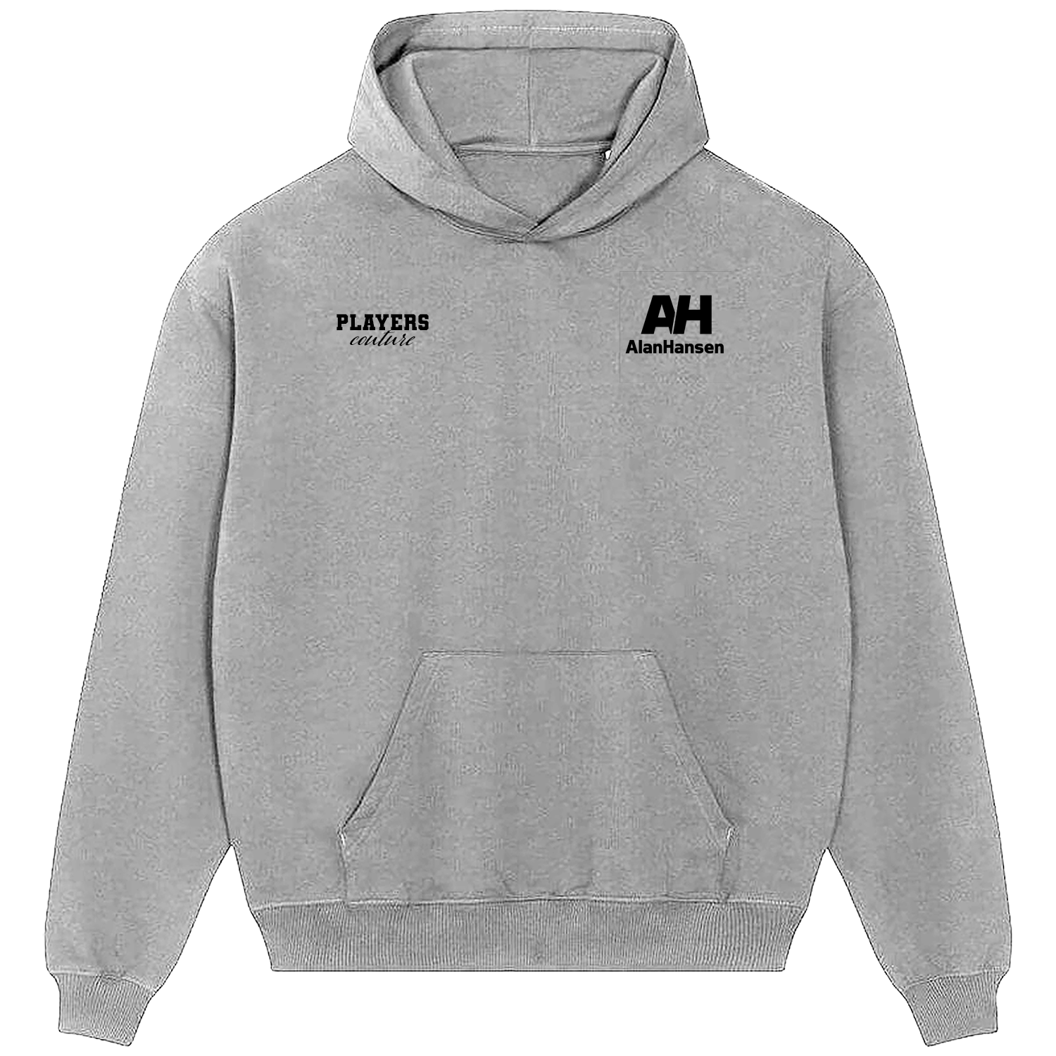 Alan Hansen Logo Players Couture Men's Casual Hoodie Gray