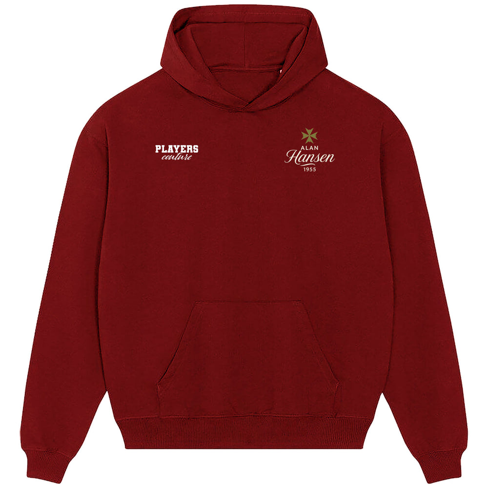 Alan Hansen Logo 2 Players Couture Men's Casual Hoodie Red