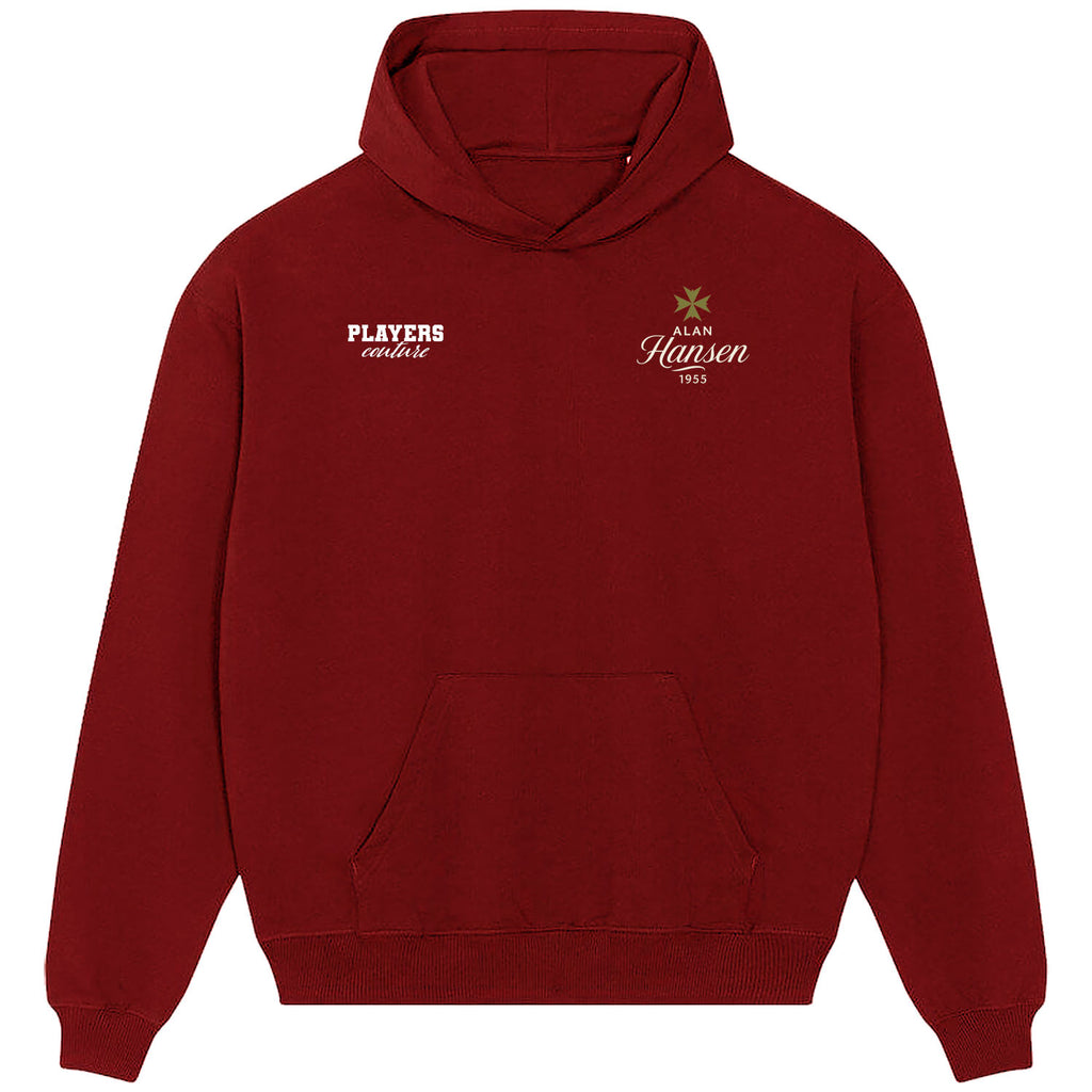 Alan Hansen Logo 2 Players Couture Men's Casual Hoodie Red