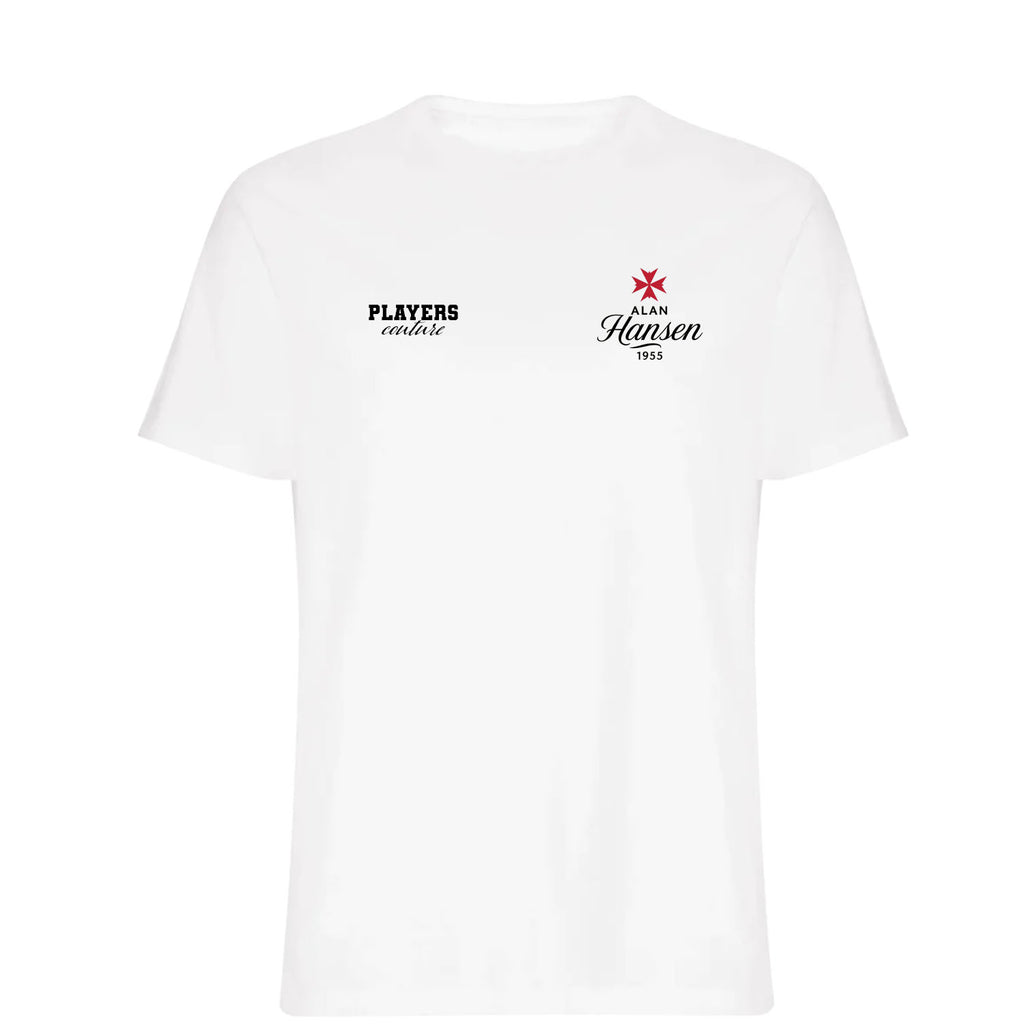 Alan Hansen Logo 2 Players Couture Men's T-Shirt White