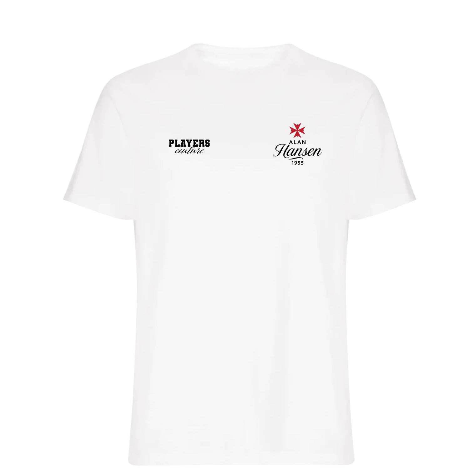 Alan Hansen Logo 2 Players Couture Men's T-Shirt White