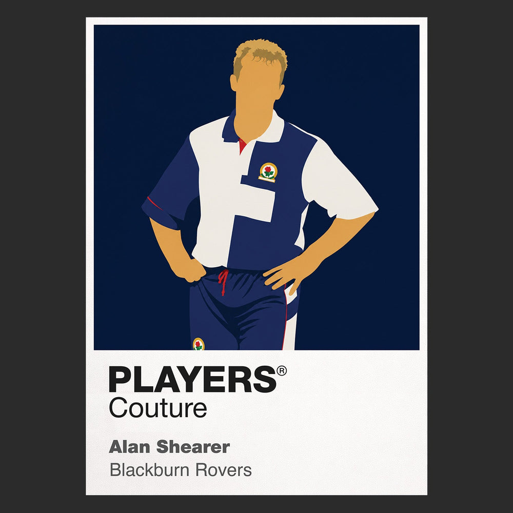 Alan Shearer Blackburn Rovers Icon Frame — Black
