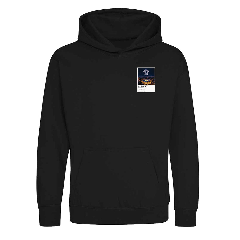 Alan Shearer England Icons in Lights Frame Kids Hoodie in Black