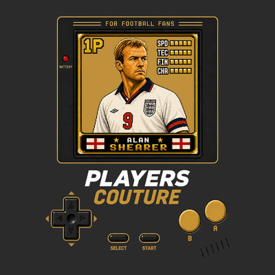 Alan Shearer 1P 8-Bit hoodie retro gaming design by Players Couture