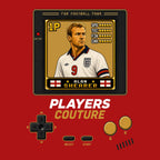 Alan Shearer 1P 8-Bit t-shirt retro gaming design by Players Couture