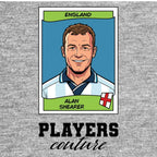 Alan Shearer World Cup Sticker Kids T-Shirt – alan shearer grey Players Couture design