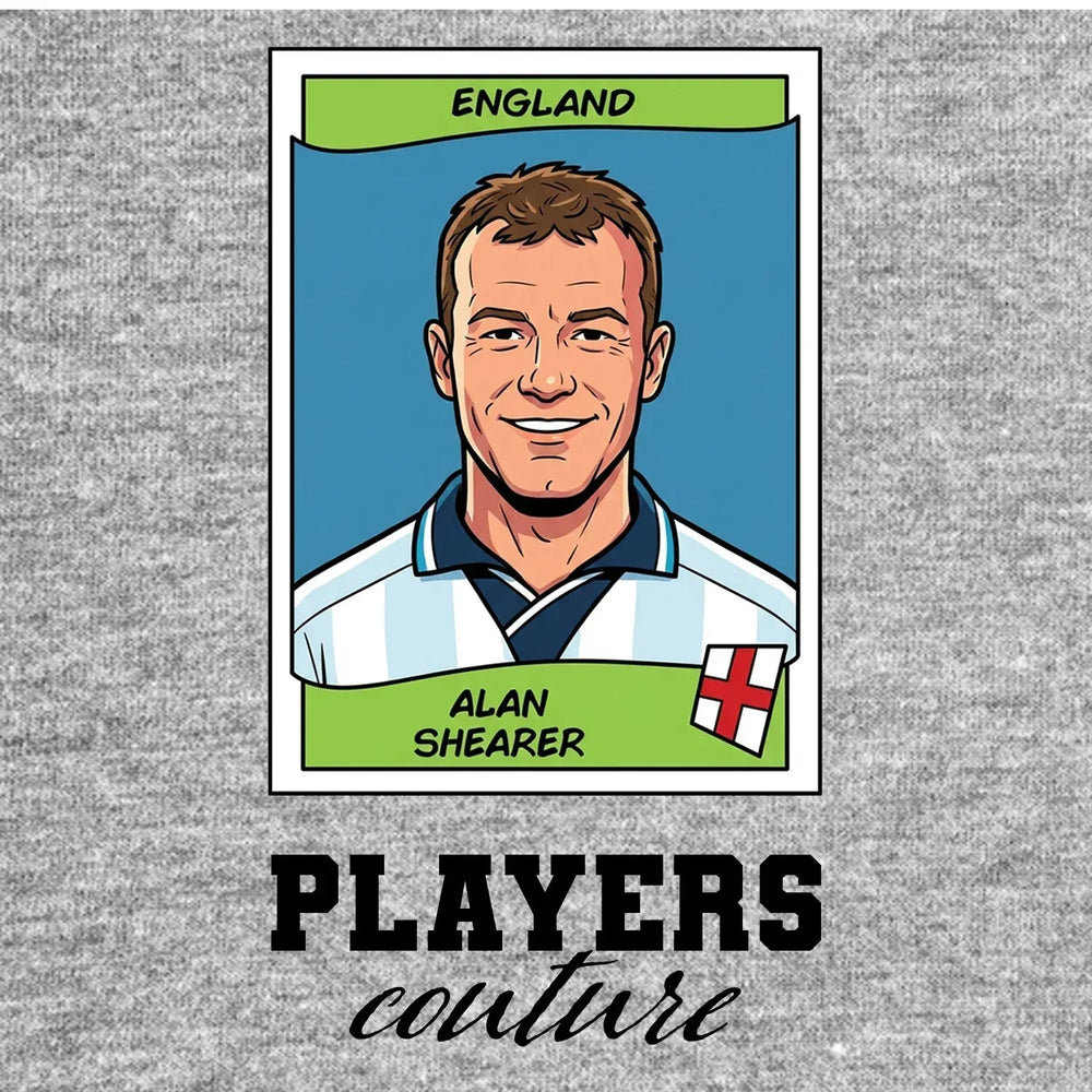 Alan Shearer World Cup Sticker Men's Hoodie – alan shearer grey Players Couture design