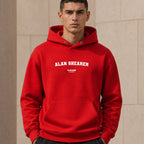 alan-shearer name-print hoodie - red