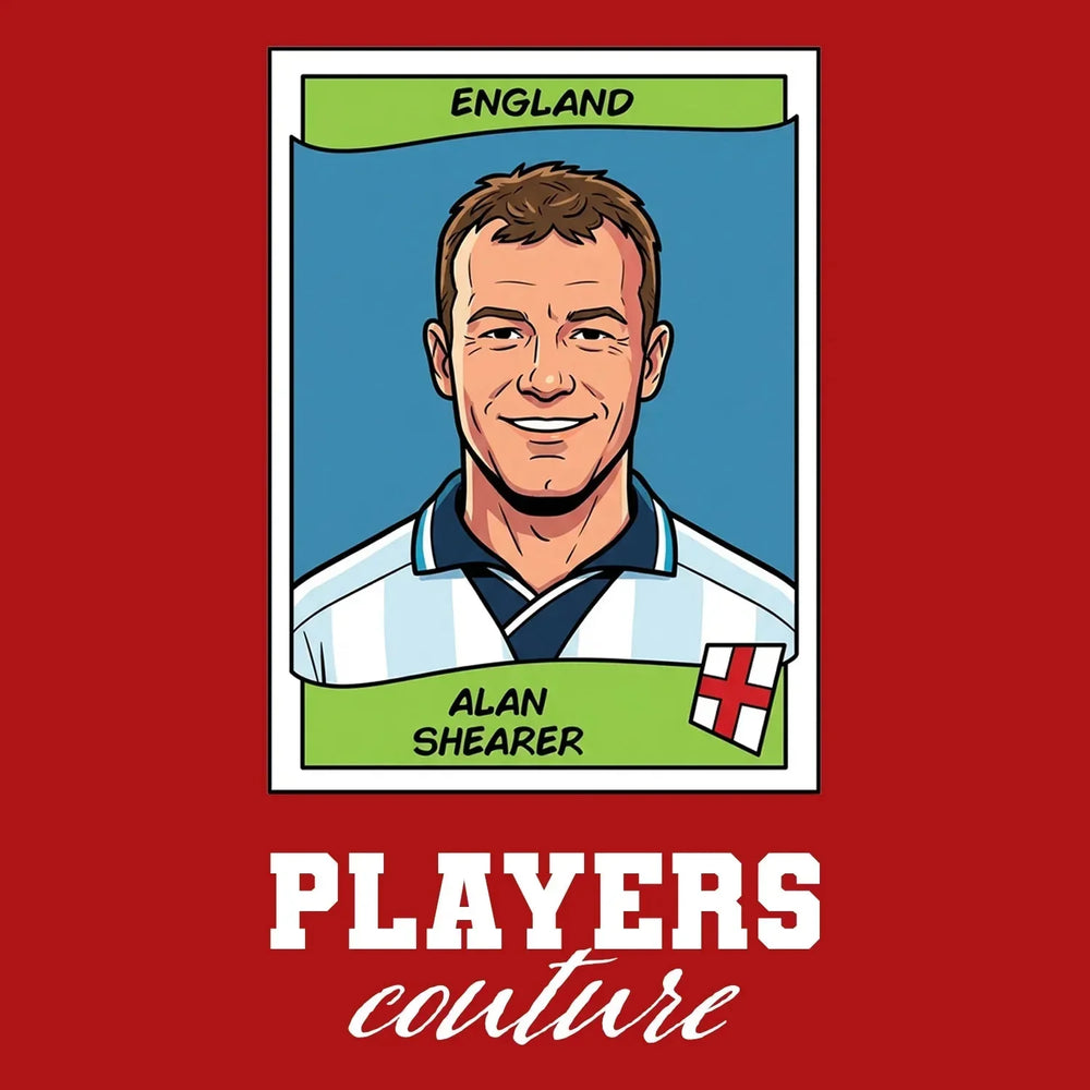 Alan Shearer World Cup Sticker Kids Hoodie – alan shearer red Players Couture design