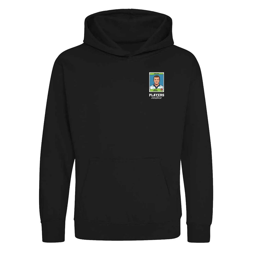 Alan Shearer World Cup Sticker Kids Hoodie – alan shearer sticker kids black hoodie Players Couture design