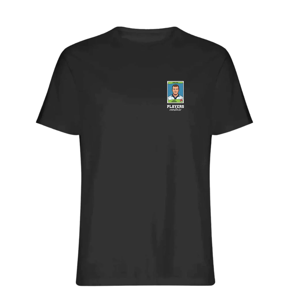 Alan Shearer World Cup t-shirt – black men's t-shirt featuring the Alan Shearer World Cup Players Couture logo