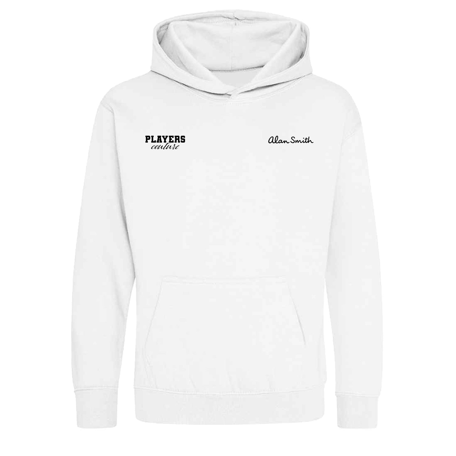 Alan Smith Logo Players Couture Kids Hoodie White