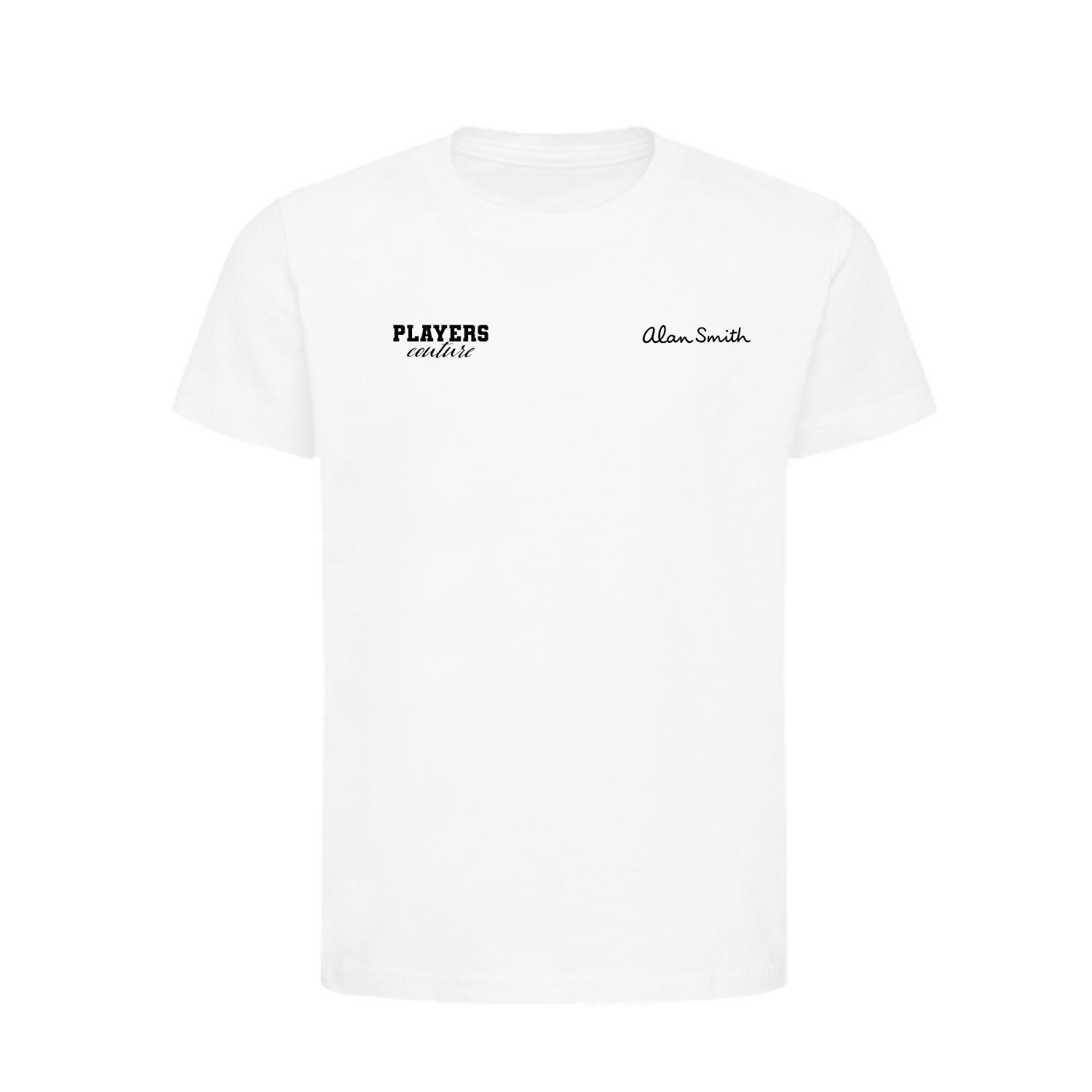 Alan Smith Logo Players Couture Kids T-Shirt White