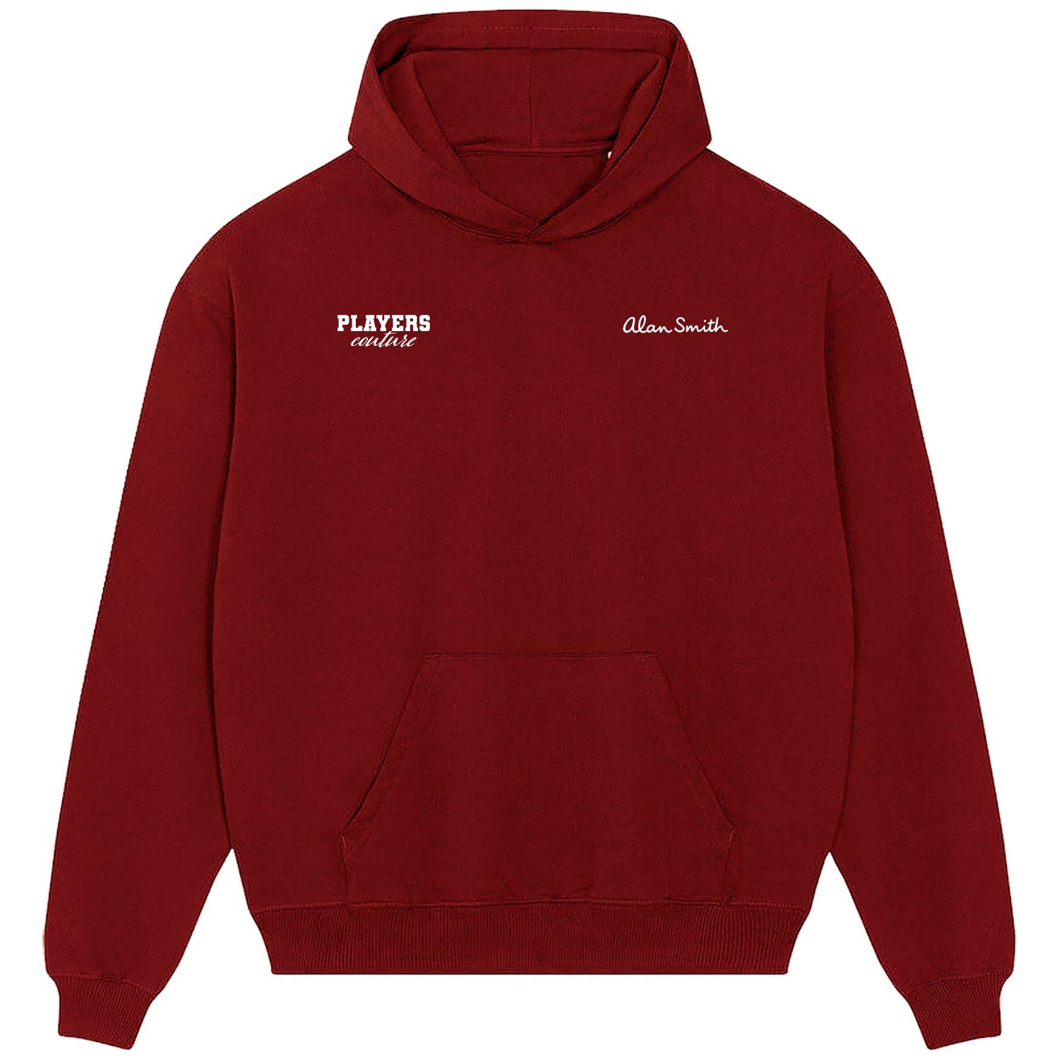 Alan Smith Logo Players Couture Men's Casual Hoodie Red