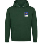 Aldaniti horse racing hoodie – mens forest green hoodie view