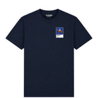 Aldaniti horse racing T-shirt – mens navy tshirt view