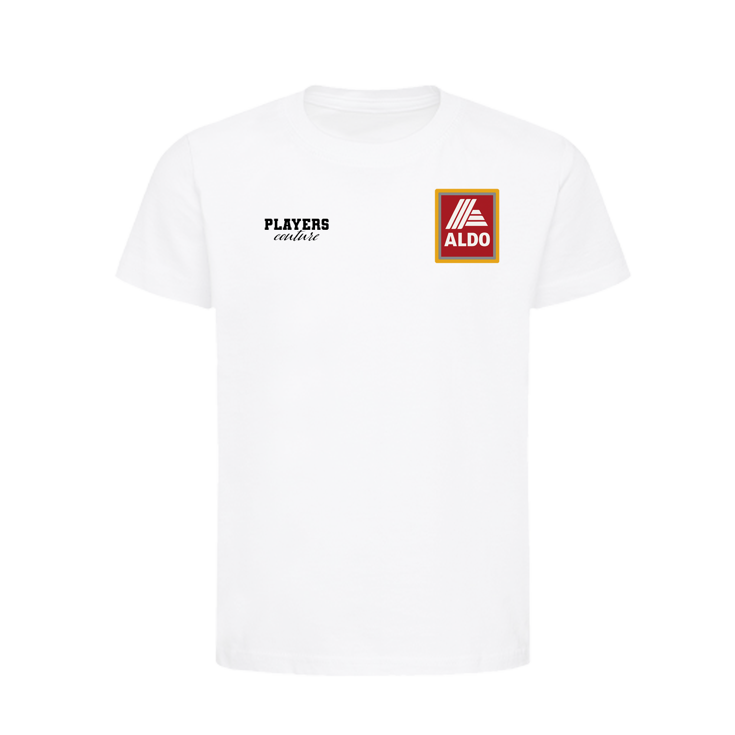 John Aldridge Aldo Logo Players Couture Kids T-Shirt White