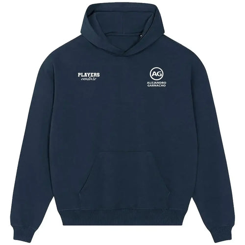Alejandro Garnacho hoodie – navy men's hoodie featuring the Alejandro Garnacho Players Couture logo