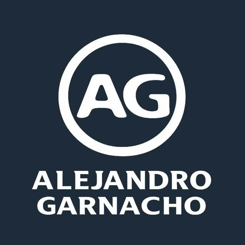 Alejandro Garnacho Logo Men's T-Shirt – navy close-up detail shot of the Alejandro Garnacho Players Couture logo design