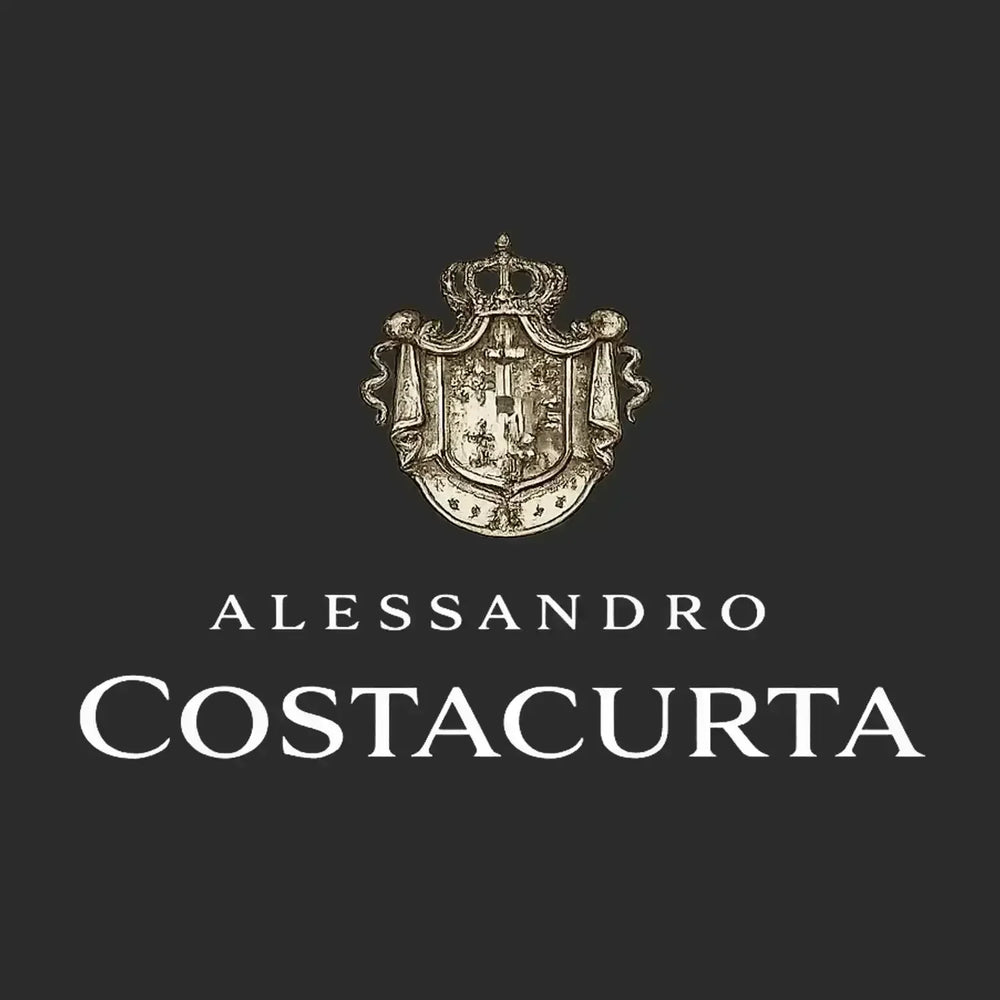 Alessandro Costacurta Logo Men's T-Shirt – black close-up detail shot of the Alessandro Costacurta Players Couture logo