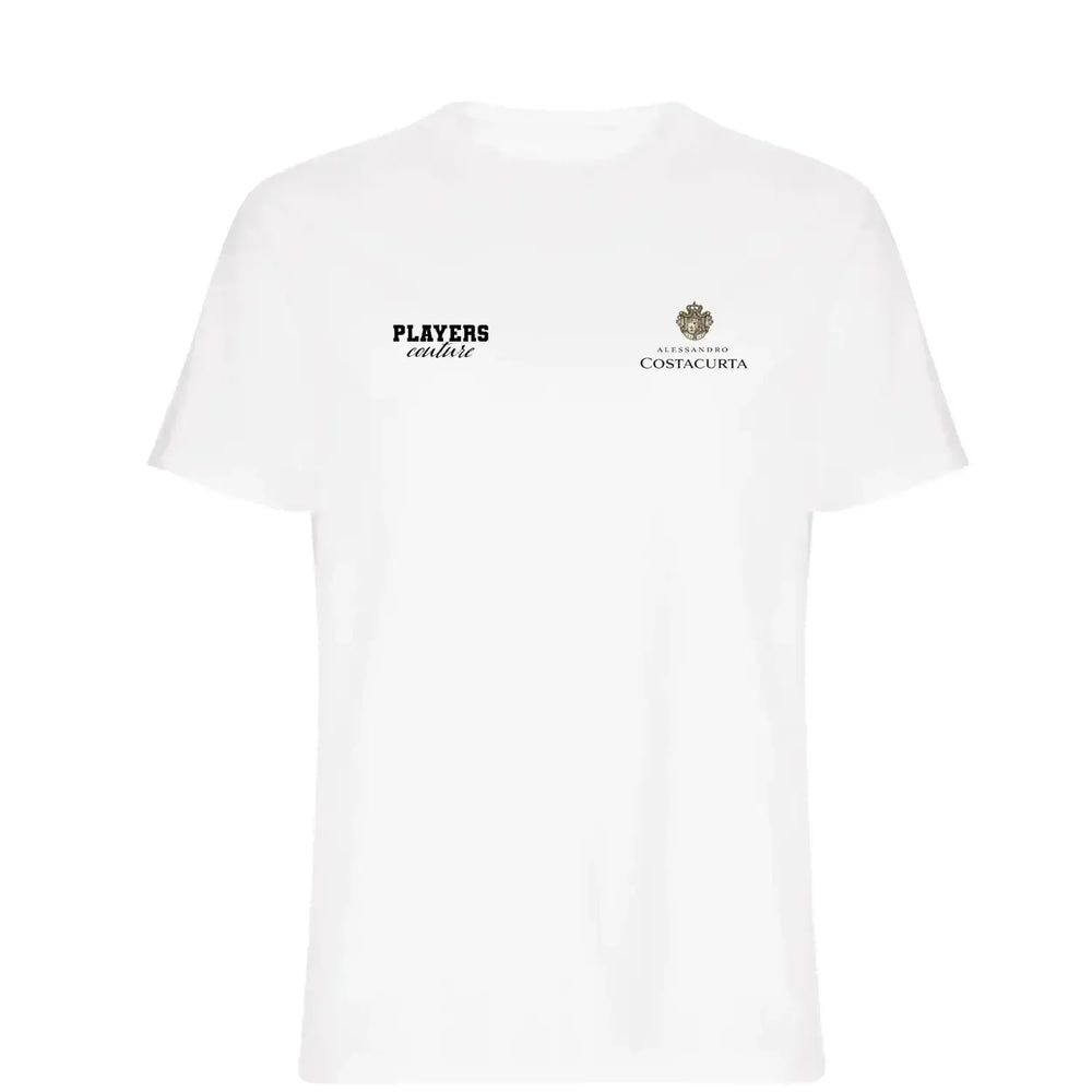 Alessandro Costacurta t-shirt – white men's t-shirt featuring the Alessandro Costacurta Players Couture logo