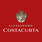 Alessandro Costacurta Logo Men's T-Shirt – red close-up detail shot of the Alessandro Costacurta Players Couture logo design