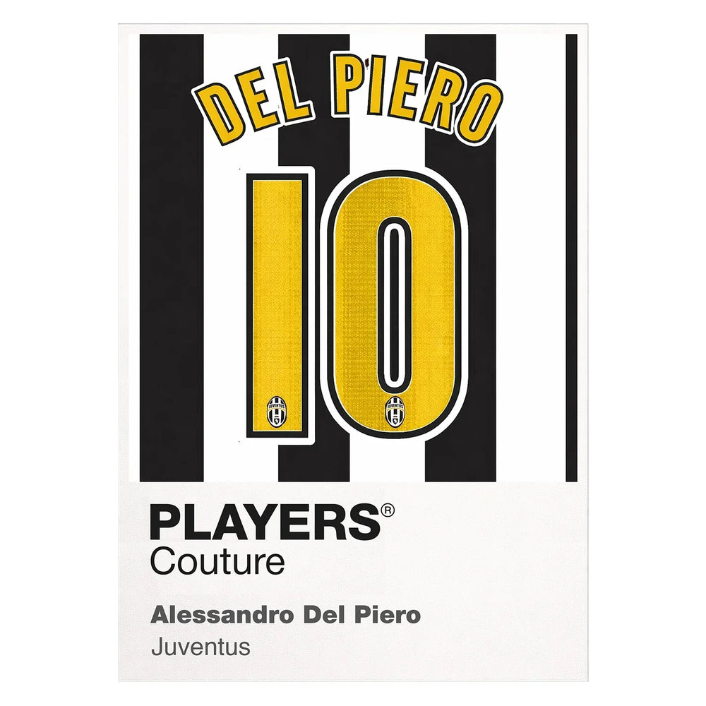 Alessandro Del Piero 10 Football Shirt Frame Men's Hoodie – white close-up detail shot of the Alessandro Del Piero 10