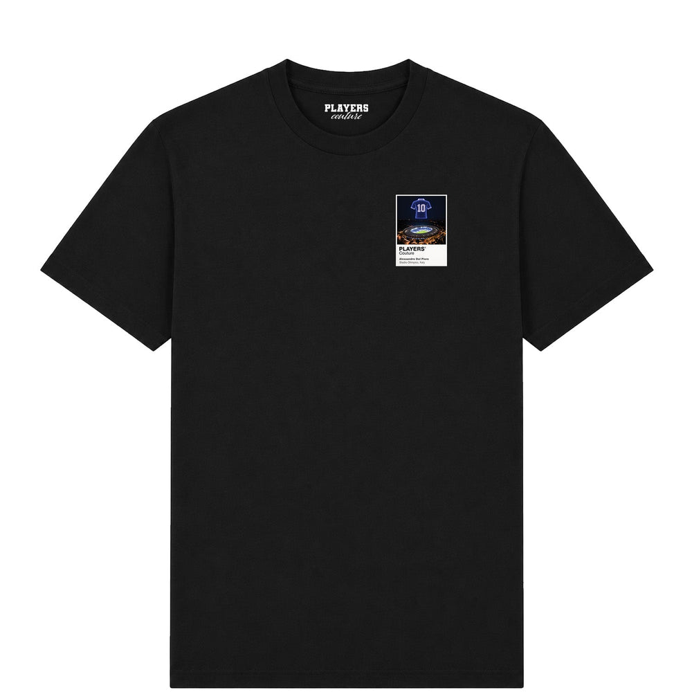 Alessandro Del Piero Italy Icons in Lights Frame Men's T-Shirt in Black