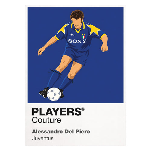 Alessandro Del Piero Juventus blue away Icon Frame artwork on white