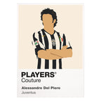 Alessandro Del Piero Juventus Icon Frame — White