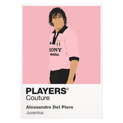 Alessandro Del Piero Pink Juventus Icon Frame artwork on white