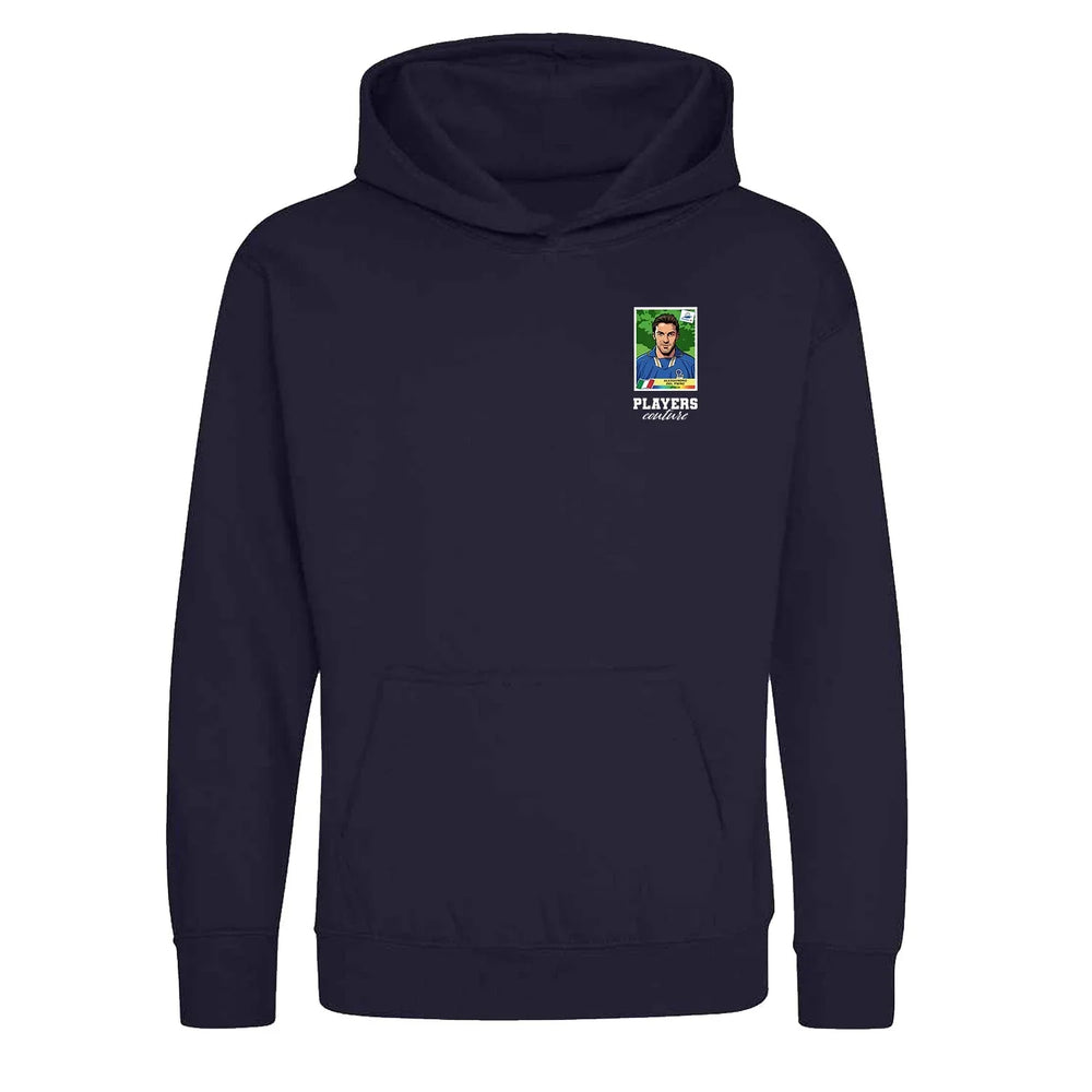 Alessandro Del Piero World Cup Sticker Kids Hoodie – alessandro del piero sticker kids navy hoodie Players Couture design