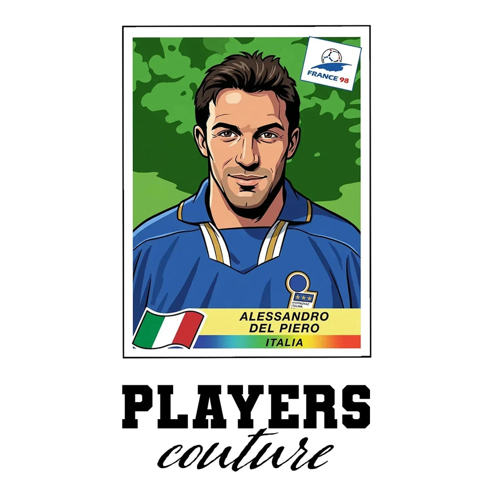 Alessandro Del Piero World Cup Sticker Kids Hoodie – alessandro del piero white Players Couture design