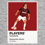 Alessandro Nesta AC Milan grey Icon Frame artwork detail