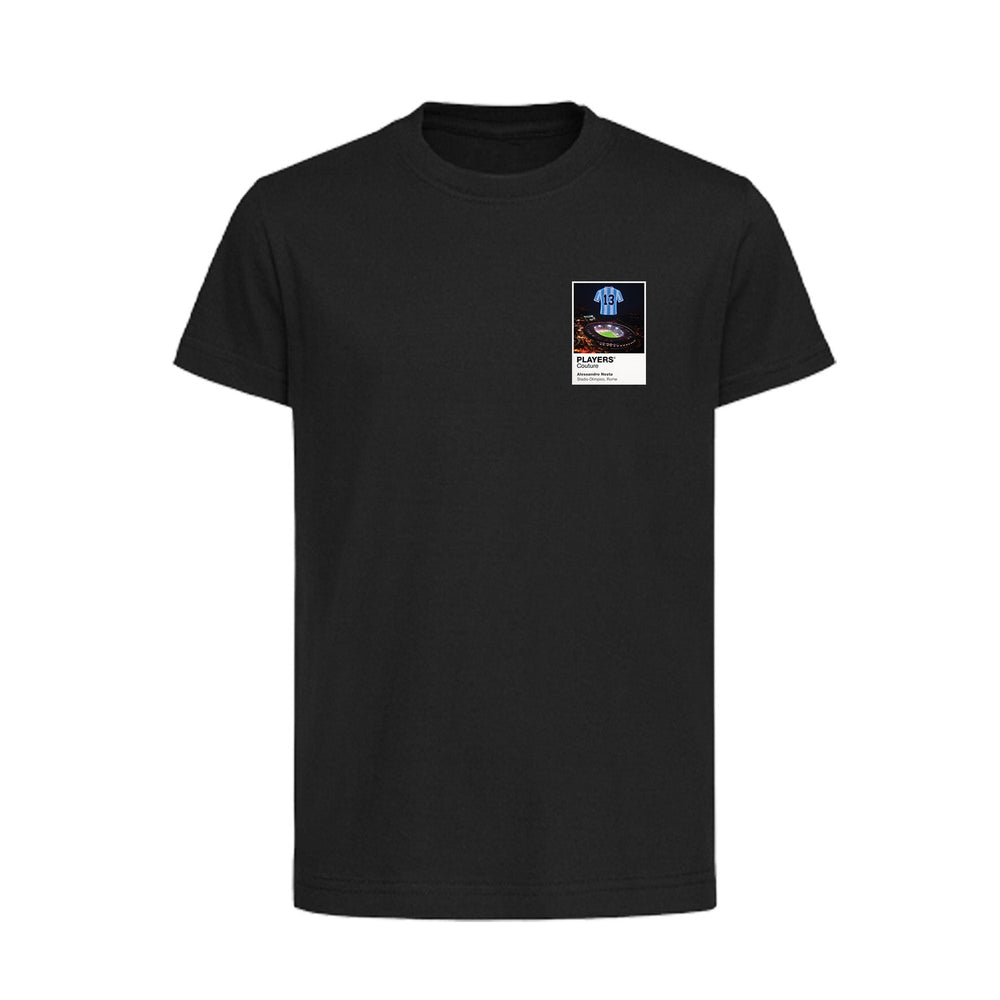 Alessandro Nesta Lazio Icons in Lights Frame Kids T-Shirt in Black