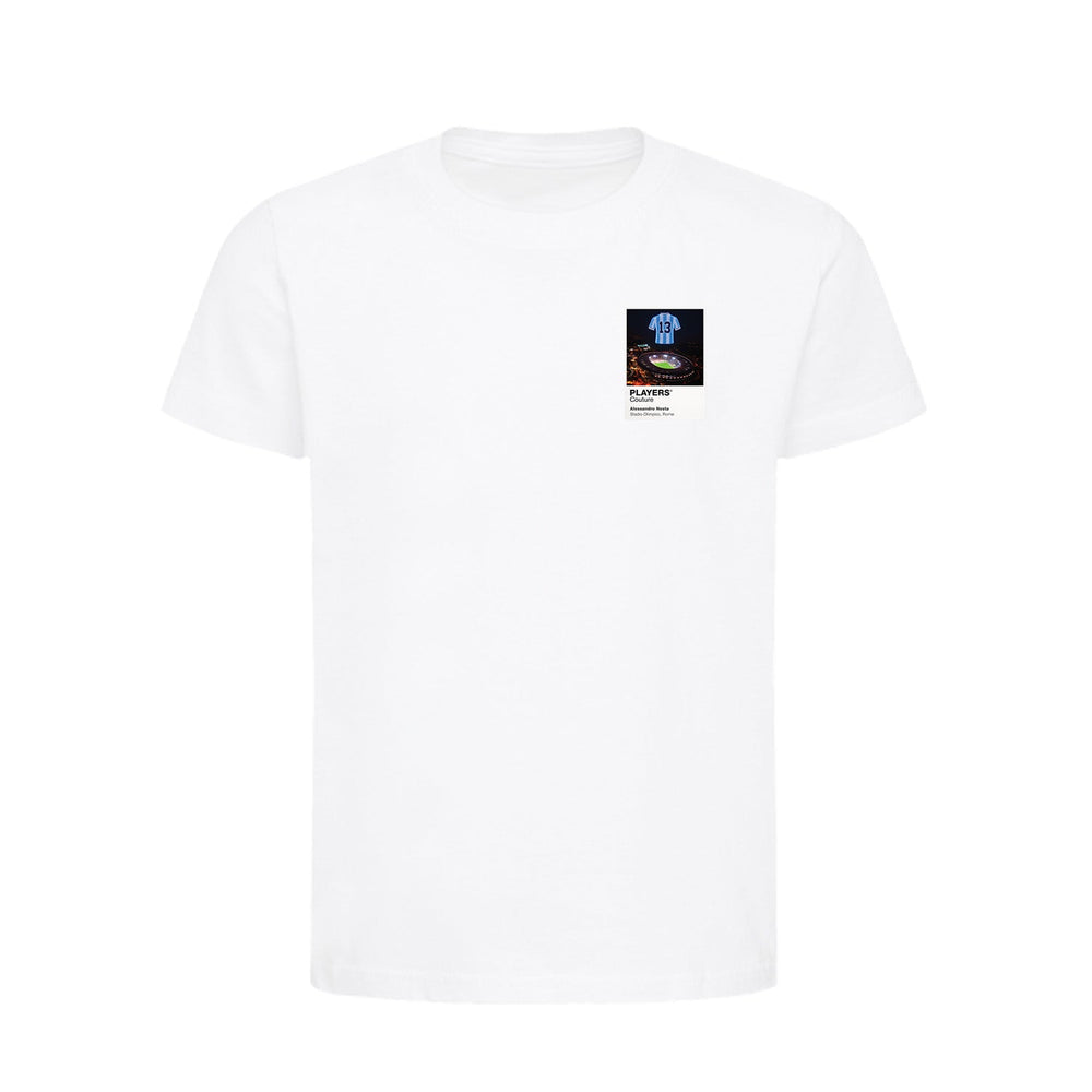 Alessandro Nesta Lazio Icons in Lights Frame Kids T-Shirt in White