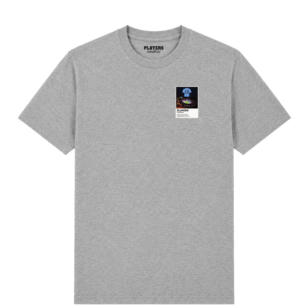 Alessandro Nesta Lazio Icons in Lights Frame Men's T-Shirt in Gray