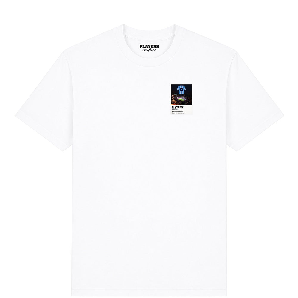 Alessandro Nesta Lazio Icons in Lights Frame Men's T-Shirt in White