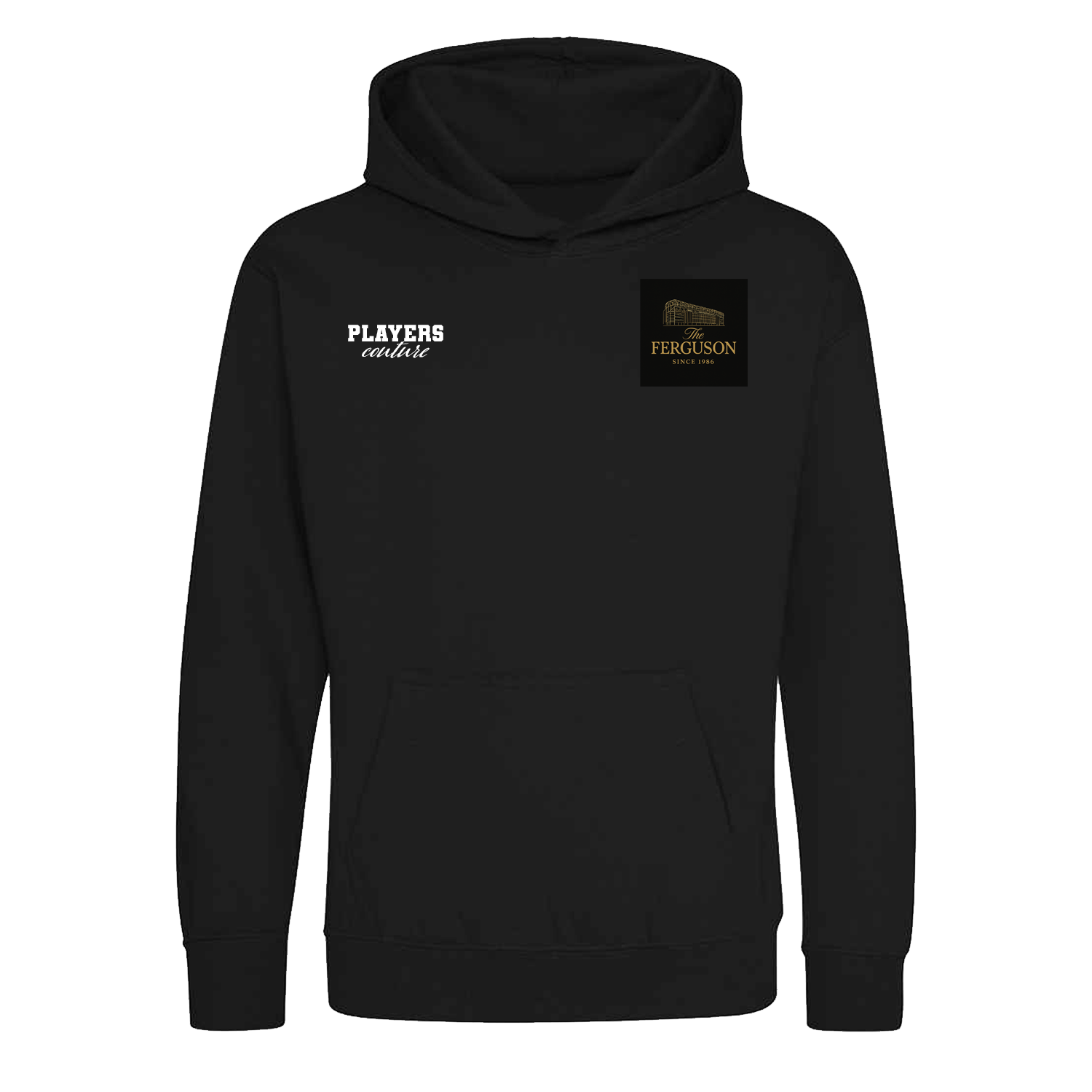 Alex Ferguson Logo Players Couture Kids Hoodie Black