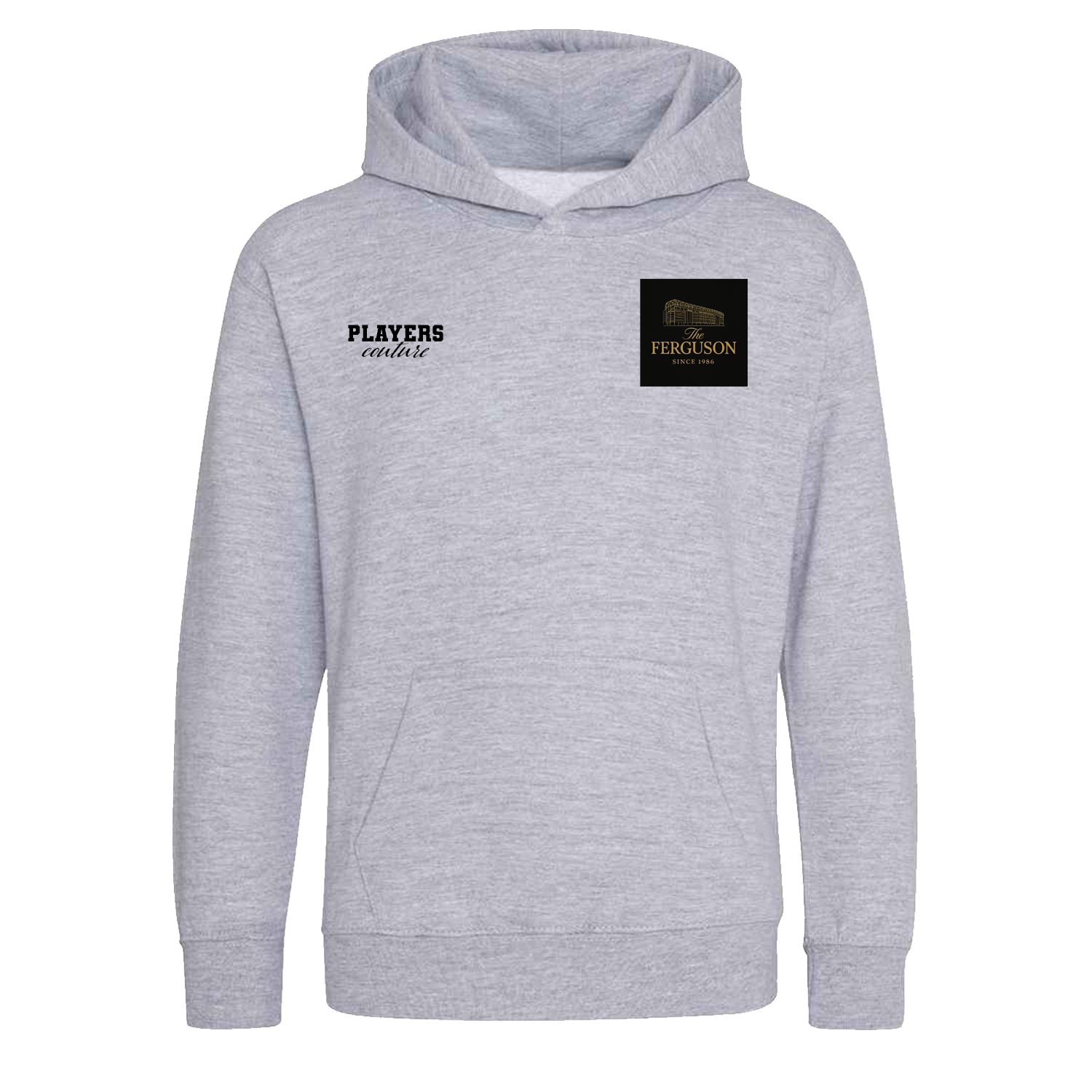 Alex Ferguson Logo Players Couture Kids Hoodie Gray
