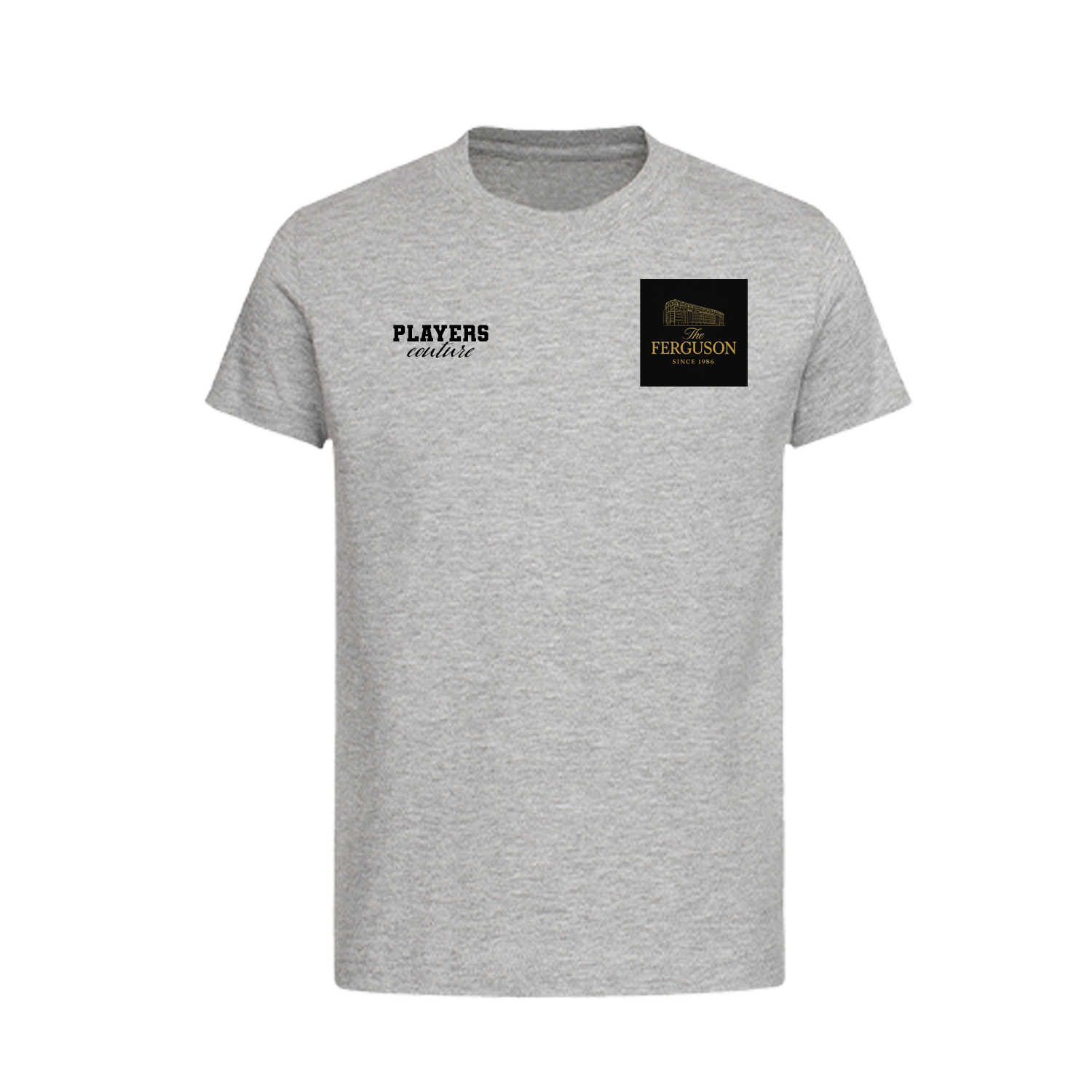 Alex Ferguson Logo Players Couture Kids T-Shirt Gray