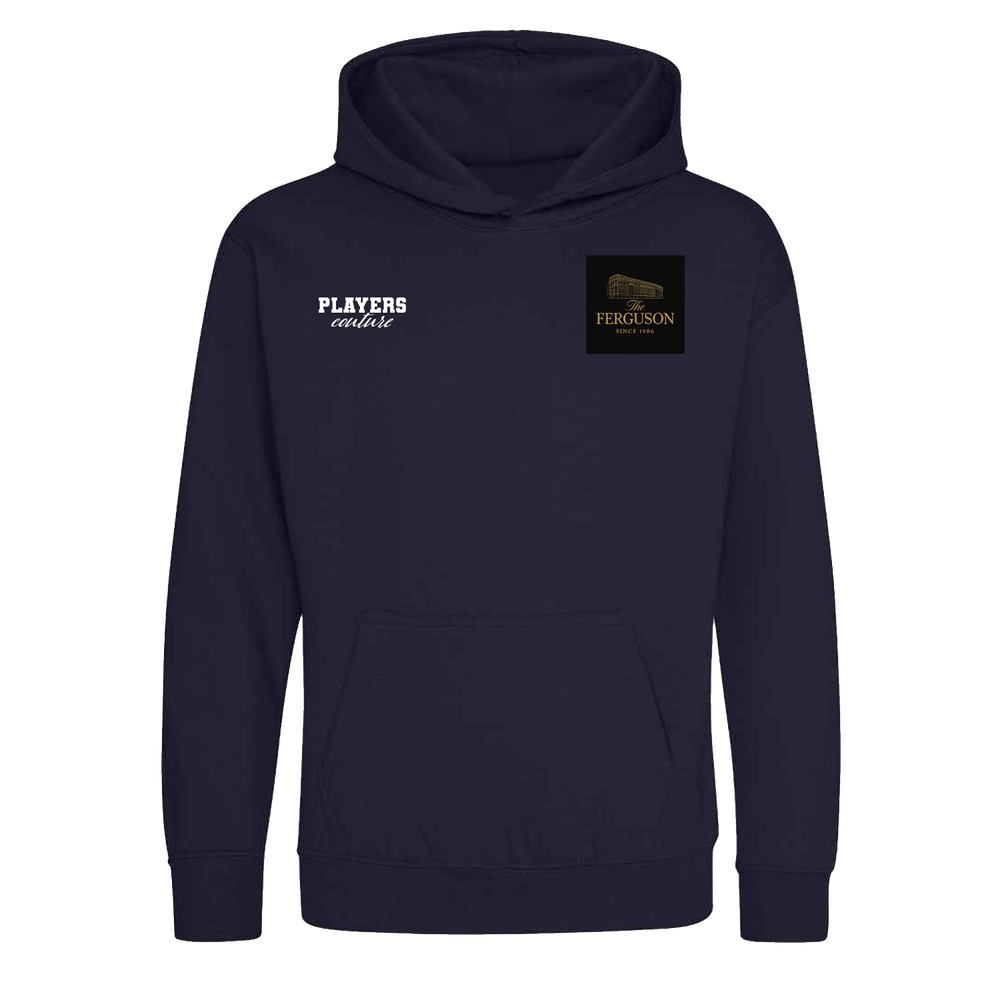 Alex Ferguson Logo Players Couture Kids Hoodie Navy
